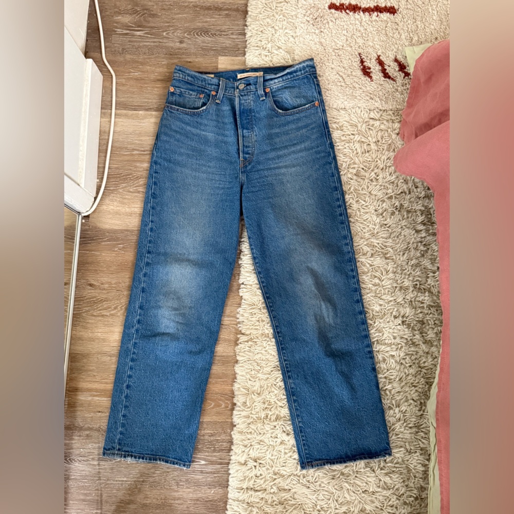 Levi's Ribcage Straight Ankle Blue Jeans Sz 27